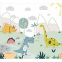 Ver imagem 2 de Papel de Parede Adesivo, Infantil Dinossauros Desenhados 1x1