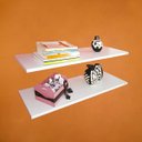 Ver imagem 3 de 3 Prateleiras Mdf Branca 60cmx15cm Suporte Invisível