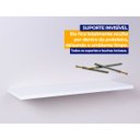 Ver imagem 2 de 3 Prateleiras Mdf Branca 60cmx15cm Suporte Invisível
