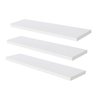 3 Prateleiras Mdf Branca 60cmx15cm Suporte Invisível - 1