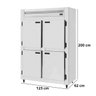 Mini Câmara Fria Industrial Inox 4 Portas 750 Litros Kofisa - 2
