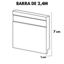 Ver imagem 2 de Rodapé Poliestireno 07cm Frisado Slim Branco 51907 Arquitech