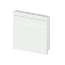 Ver imagem 1 de Rodapé Poliestireno 07cm Frisado Slim Branco 51907 Arquitech