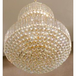 Lustre de Cristal Legítimo K9 Gold Imperial (13818/1000-gd) Pé Direito Alto - 2