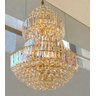 Lustre de Cristal Legítimo K9 Gold Imperial (13818/800-gd) Pé Direito Alto - 1
