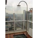 Ver imagem 2 de Ducha 30cm de Piso em Inox 304 para Piscina ou Sauna Linha Curva Tubo de 1 1/2'