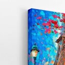 Ver imagem 3 de Torre Eiffel Arte Pinceladas Colorida Quadro Canvas 140x90cm