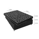 Ver imagem 3 de Cama Box Casal + Colchão Espuma D20 - 51x138x188cm - E-shop Casa - Suede Preto