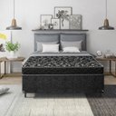 Ver imagem 2 de Cama Box Casal + Colchão Espuma D20 - 51x138x188cm - E-shop Casa - Suede Preto