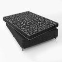 Ver imagem 4 de Cama Box Casal + Colchão Espuma D20 - 51x138x188cm - E-shop Casa - Suede Preto