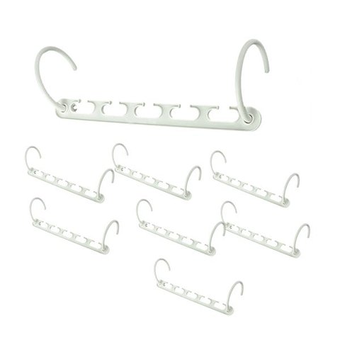 Cabideiro Organizador de Roupas 8 peças Cabide Compacto Magico espaço Closet Multifuncional