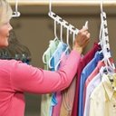 Ver mais imagens de Cabideiro Organizador de Roupas 8 peças Cabide Compacto Magico espaço Closet Multifuncional