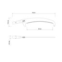 Ver imagem 2 de Serrote de Poda Profissional Metálico com Gancho 14 - 355 Mm com Empunhadura Metálica Se