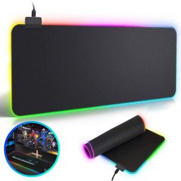 Mouse Pad Gamer LED Rgb 7 Cores C/USB Extra Grande 80x30cm Zsbd001 - 1