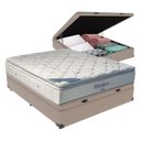 Ver imagem 1 de Cama + Box com Baú Casal e Colchão Freedom Ortobom D33 Cor:bege