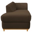 Ver imagem 3 de Recamier Vanessa 1,85M Lado Esquerdo Suede Marrom - Doce Sonho Móveis