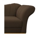 Ver imagem 6 de Recamier Vanessa 1,85M Lado Esquerdo Suede Marrom - Doce Sonho Móveis