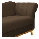 Ver imagem 5 de Recamier Vanessa 1,85M Lado Esquerdo Suede Marrom - Doce Sonho Móveis