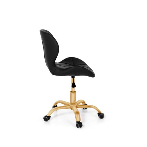 Cadeira Office Eiffel Slim Base Giratória Preta - Matte