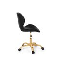 Ver imagem 1 de Cadeira Office Eiffel Slim Base Giratória Preta - Matte