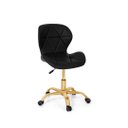 Ver imagem 3 de Cadeira Office Eiffel Slim Base Giratória Preta - Matte