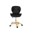 Ver imagem 2 de Cadeira Office Eiffel Slim Base Giratória Preta - Matte