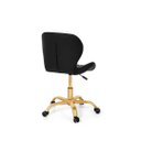 Ver imagem 4 de Cadeira Office Eiffel Slim Base Giratória Preta - Matte