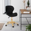 Ver imagem 5 de Cadeira Office Eiffel Slim Base Giratória Preta - Matte