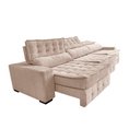 Ver imagem 7 de Sofá Retrátil e Reclinável 3,85m Cama inBox Big Puffer com SoftGel D40 Velupluma Bege