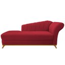 Ver imagem 2 de Recamier Vanessa 1,85M Lado Esquerdo Suede Vermelho - Doce Sonho Móveis