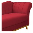 Ver imagem 5 de Recamier Vanessa 1,85M Lado Esquerdo Suede Vermelho - Doce Sonho Móveis