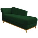 Ver imagem 1 de Recamier Vanessa 1,85M Lado Direito Suede Verde - Doce Sonho Móveis