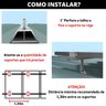 Estrutura Suporte Z Fixador Placa Painel Solar Alumínio e Inox Para Telha Metálica Ondulada | Perfil - 5