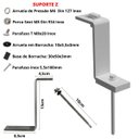 Ver imagem 2 de Estrutura Suporte Z Fixador Placa Painel Solar Alumínio e Inox Para Telha Metálica Ondulada | Perfil
