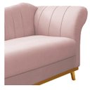 Ver imagem 5 de Recamier Vanessa 1,85M Lado Esquerdo Suede Rosê - Doce Sonho Móveis