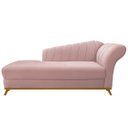 Ver imagem 2 de Recamier Vanessa 1,85M Lado Esquerdo Suede Rosê - Doce Sonho Móveis