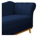 Ver imagem 5 de Recamier Vanessa 1,85M Lado Esquerdo Suede Azul Marinho - Doce Sonho Móveis