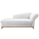 Ver imagem 2 de Recamier Vanessa 1,85M Lado Esquerdo Suede Branco - Doce Sonho Móveis