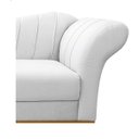 Ver imagem 6 de Recamier Vanessa 1,85M Lado Esquerdo Suede Branco - Doce Sonho Móveis