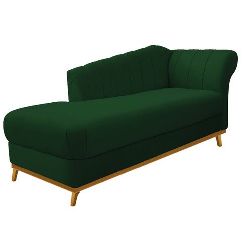 Recamier Vanessa 1,85M Lado Esquerdo Suede Verde - Doce Sonho Móveis