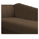 Ver imagem 6 de Recamier Vanessa 1,85M Lado Direito Suede Marrom - Doce Sonho Móveis