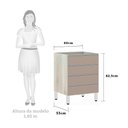 Ver imagem 2 de Balcão de Cozinha sem Tampo Gaveteiro 60cm 4 Gavetas Lis Luciane Móveis