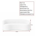 Ver imagem 5 de Sofá Curvo Dunas 3 Lugares 210cm Bouclé Cinza - Sallar Home