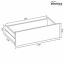 Ver imagem 4 de Guarda Roupa Solteiro Atena 2 Portas de Correr 6 Gavetas MDP com Espelho e LED Cinamomo Off White