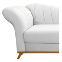 Ver imagem 5 de Recamier Vanessa 1,85M Lado Direito Suede Branco - Doce Sonho Móveis