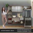 Ver imagem 5 de Armário de Cozinha Compacta 180cm Rustic/Cinza Easy Madesa