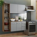 Ver imagem 1 de Armário de Cozinha Compacta 180cm Rustic/Cinza Easy Madesa