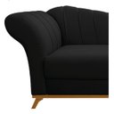 Ver imagem 5 de Recamier Vanessa 1,85M Lado Direito Suede Preto - Doce Sonho Móveis