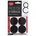 Ver imagem 1 de Kit 8 Unidades Protetores Círculo Pé Moveis Cadeira Borracha Piso Resistente Porta Proteção