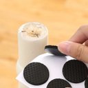 Ver imagem 3 de Kit 8 Unidades Protetores Círculo Pé Moveis Cadeira Borracha Piso Resistente Porta Proteção